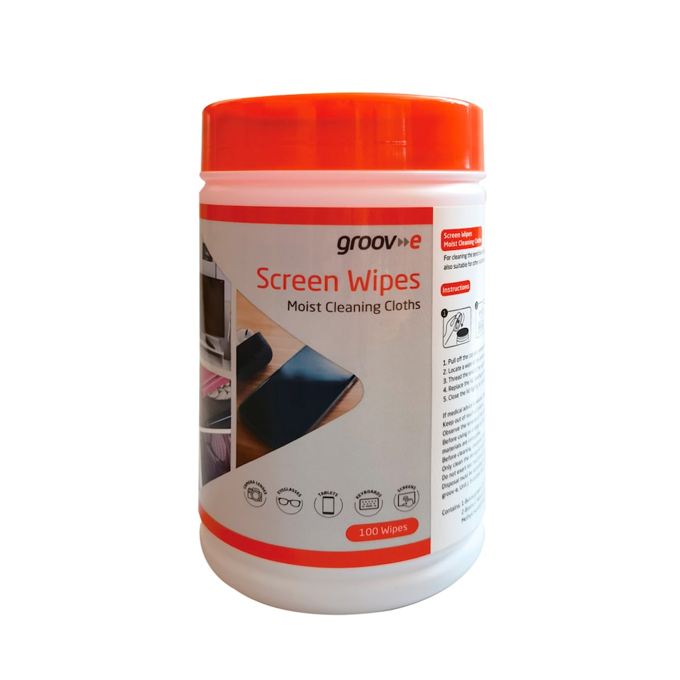 Groov-e Screen Wipes 100 Pack