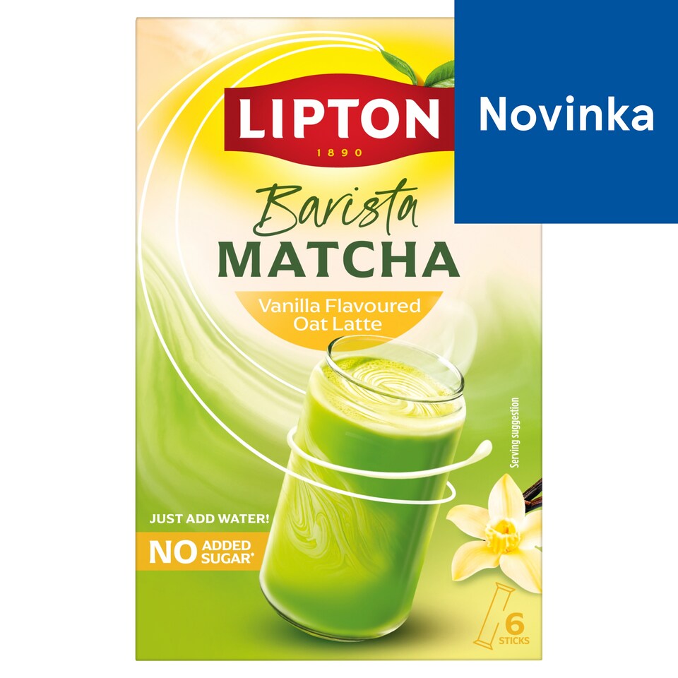 image 1 of Lipton Barista Matcha Instant Oat Drink with Matcha Vanilla Flavoured 6 x 11.3 g (67.8 g)