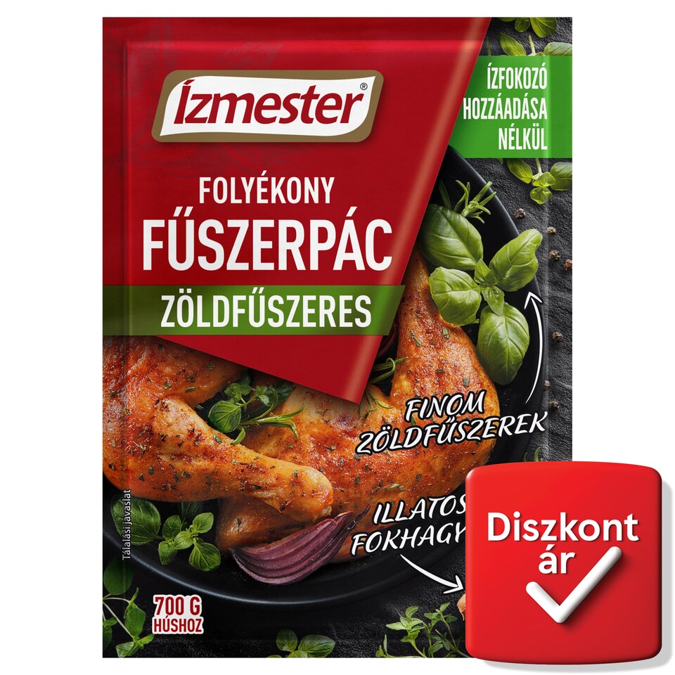 Ízmester zöldfűszeres folyékony fűszerpác 80 ml  1. kép