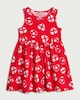 image 4 of F&F Girls Pure Cotton England Football Print Sleeveless Dress in Multi Red