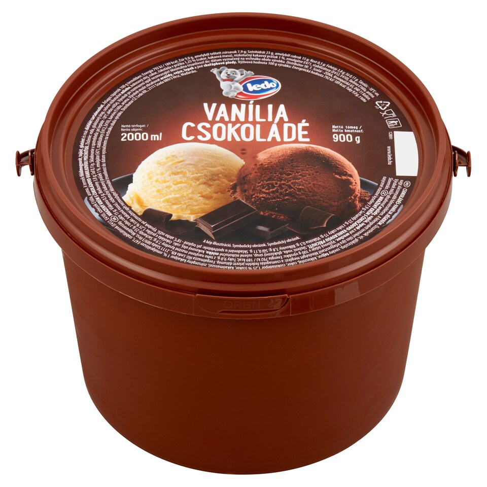 image 1 of Ledo Chocolate-Vanilla Ice Cream 2000 ml