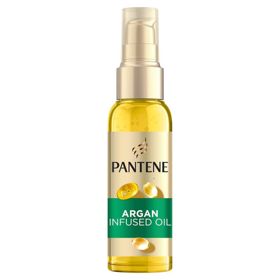 image 1 of Pantene Smooth & Sleek Argan Hair Oil 100Ml