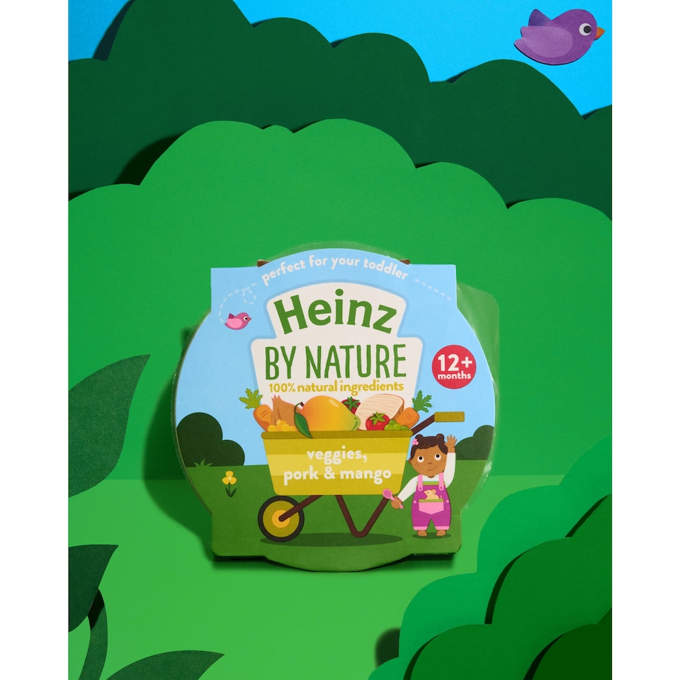 image 1 of Heinz Veggies, Pork & Mango Baby Food Tray 200g