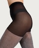 image 3 of F&F Lurex Sparkle Tights in Black