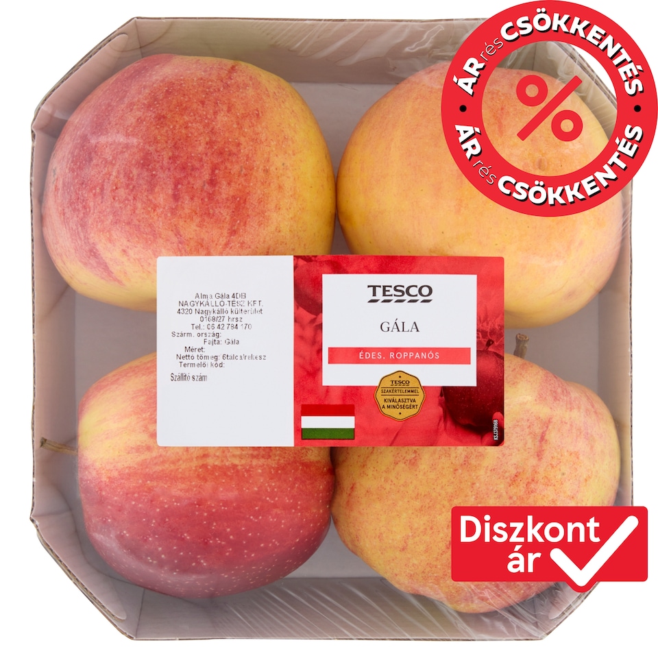 Tesco Gála alma 4 db