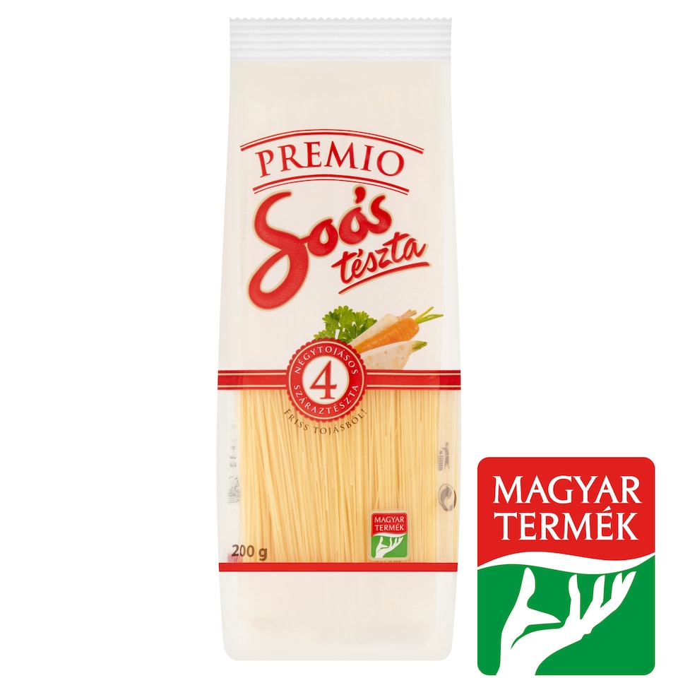 Soós Premio Vermicelli Dried Pasta with 4 Eggs 200 g