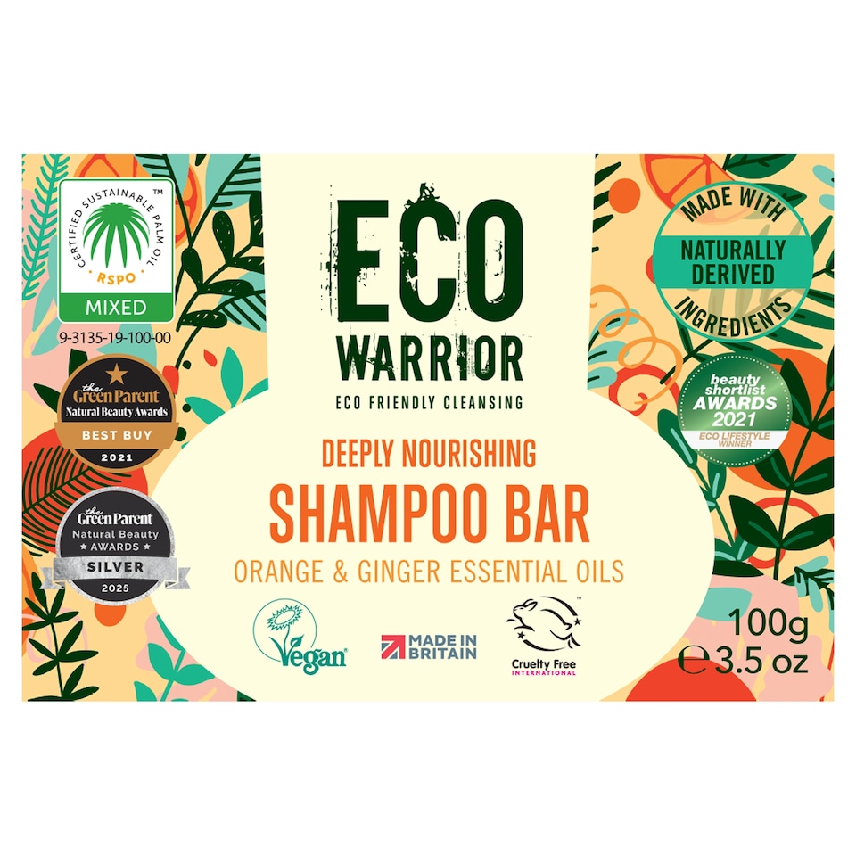 Eco Warrior Shampoo Bar Orange & Ginger 100G