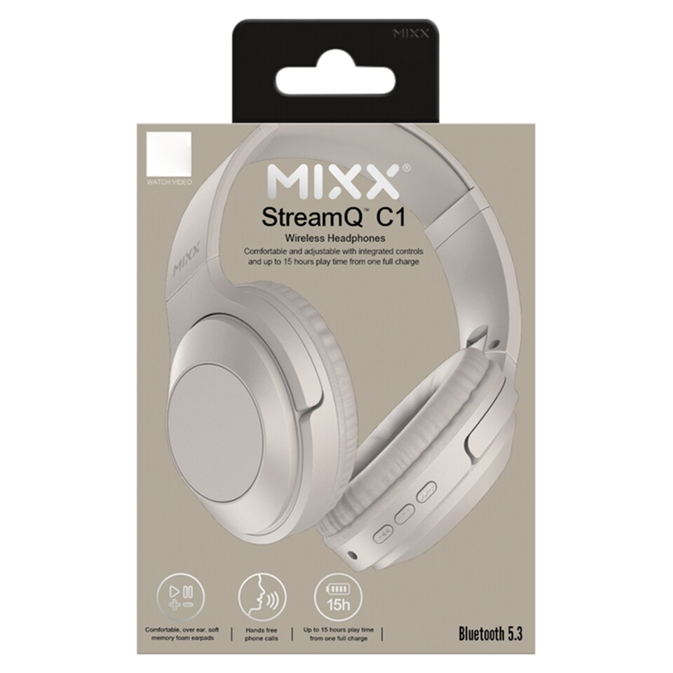 Mixx Streamq C1 Sand Wireless Headphones