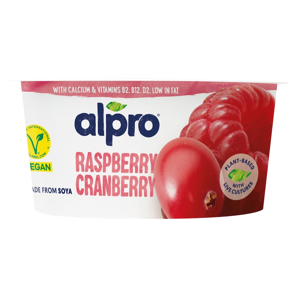 image 1 of Alpro Fermented Soy Product Cranberry-Raspberry with Added Calcium and Vitamins 150 g