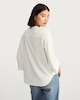 image 4 of F&F Striped V Neck Blouse in White