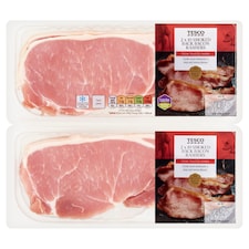 Tesco 10 Smoked Back Bacon Rashers Twin Pack 2x300g