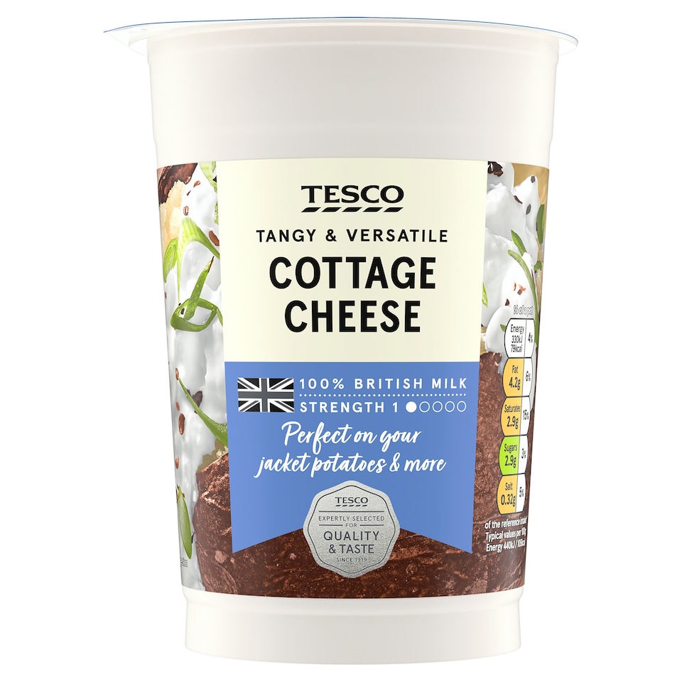 Tesco Natural Cottage Cheese 600G
