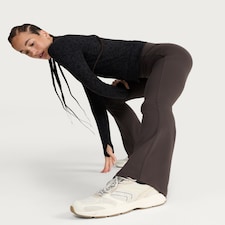 F&F Active ULTRASTRETCH High Waisted Flared Leggings in Chocolate