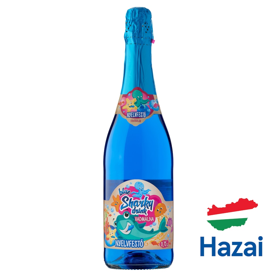 Sharky alkoholmentes vadmálna ízű szénsavas üdítőital édesítőszerekkel 0,75 l