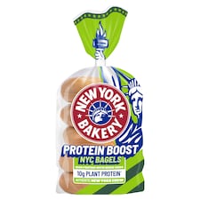 New York Bakery Protein Boost Sliced Bagels 5 pack
