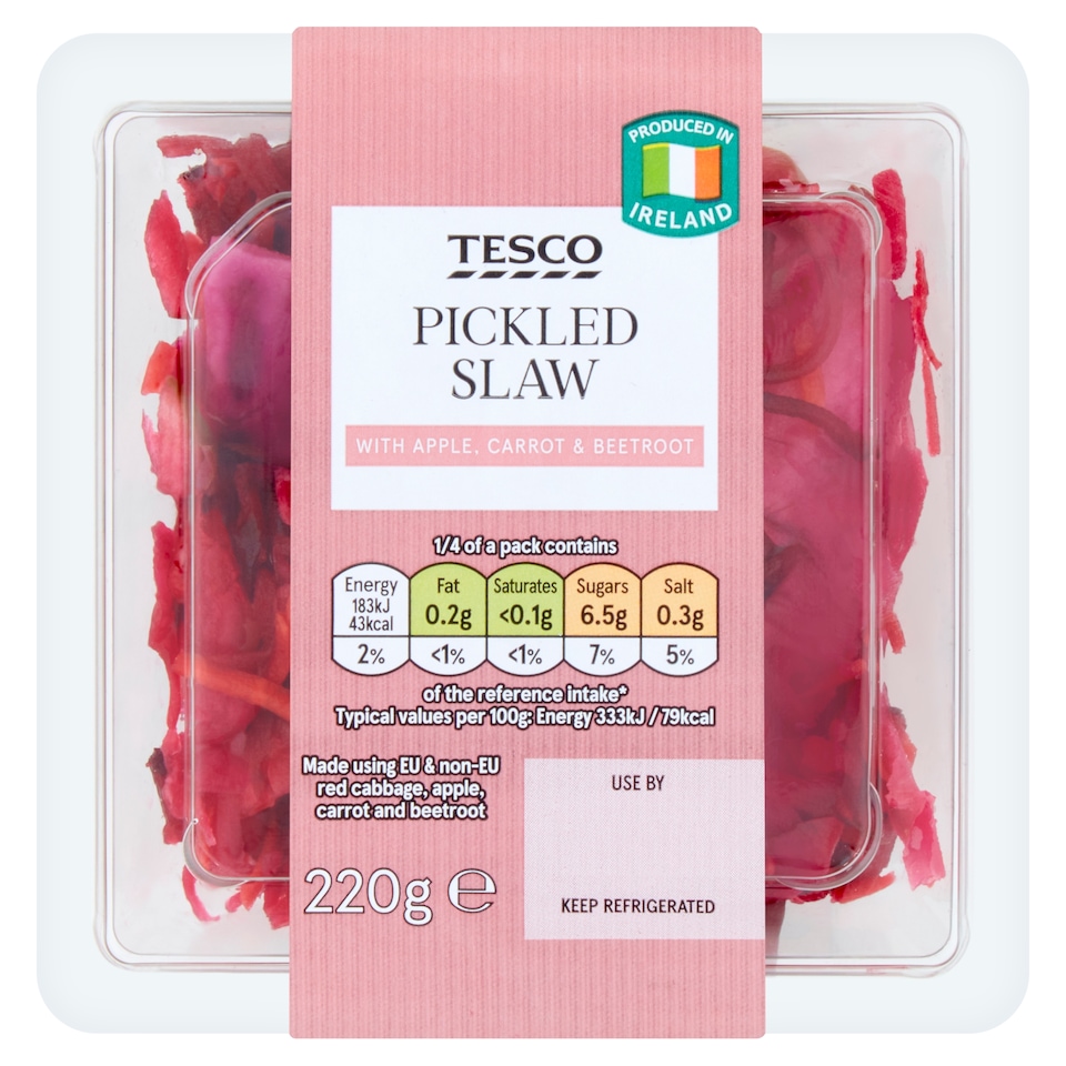Tesco Pickled Vegetable Slaw 220G