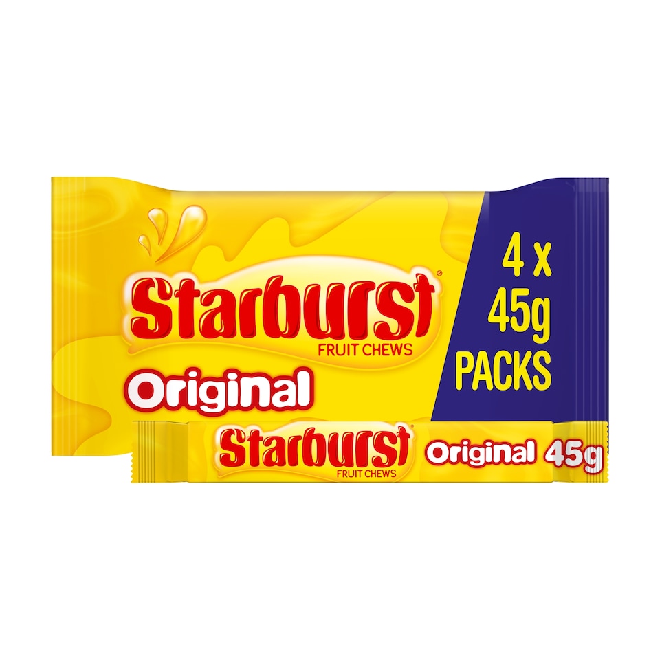 Starburst Fruity Chews 4 Pack 180G