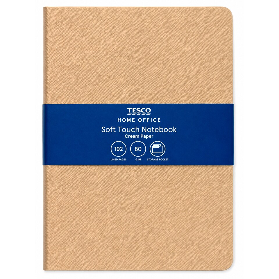 image 1 of Tesco Home Office Soft Touch Notebook 180 cm x 245 cm x 17 cm