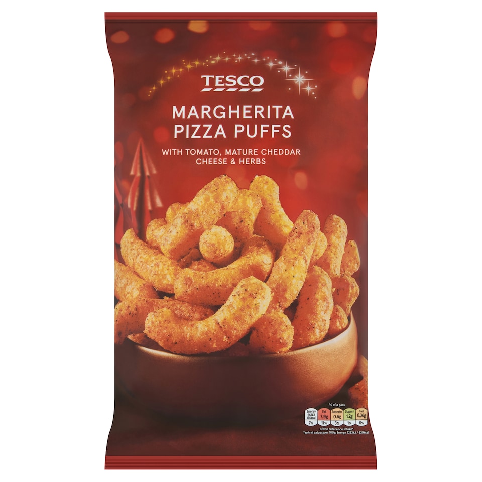 Tesco Margherita Pizza Puffs 125g 