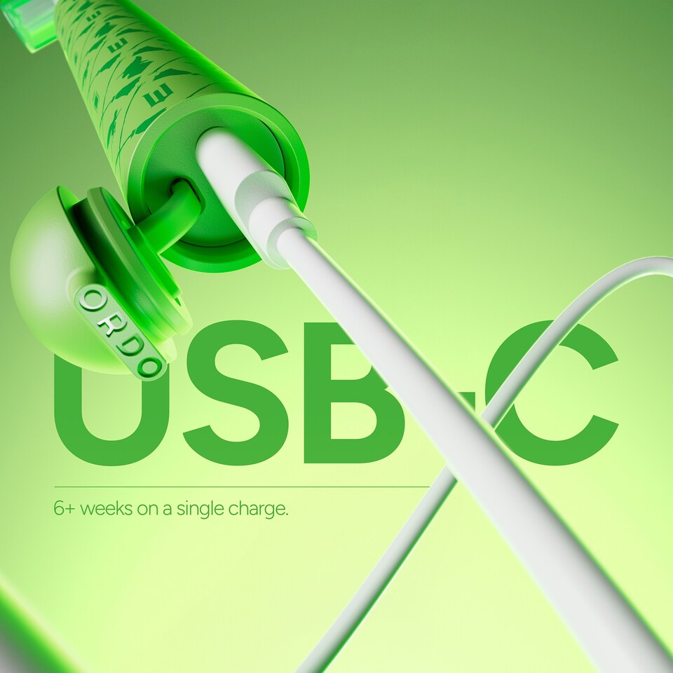 image 1 of Ordo Sonic Edge Rechargeable Toothbrush - Wicked - Elphaba