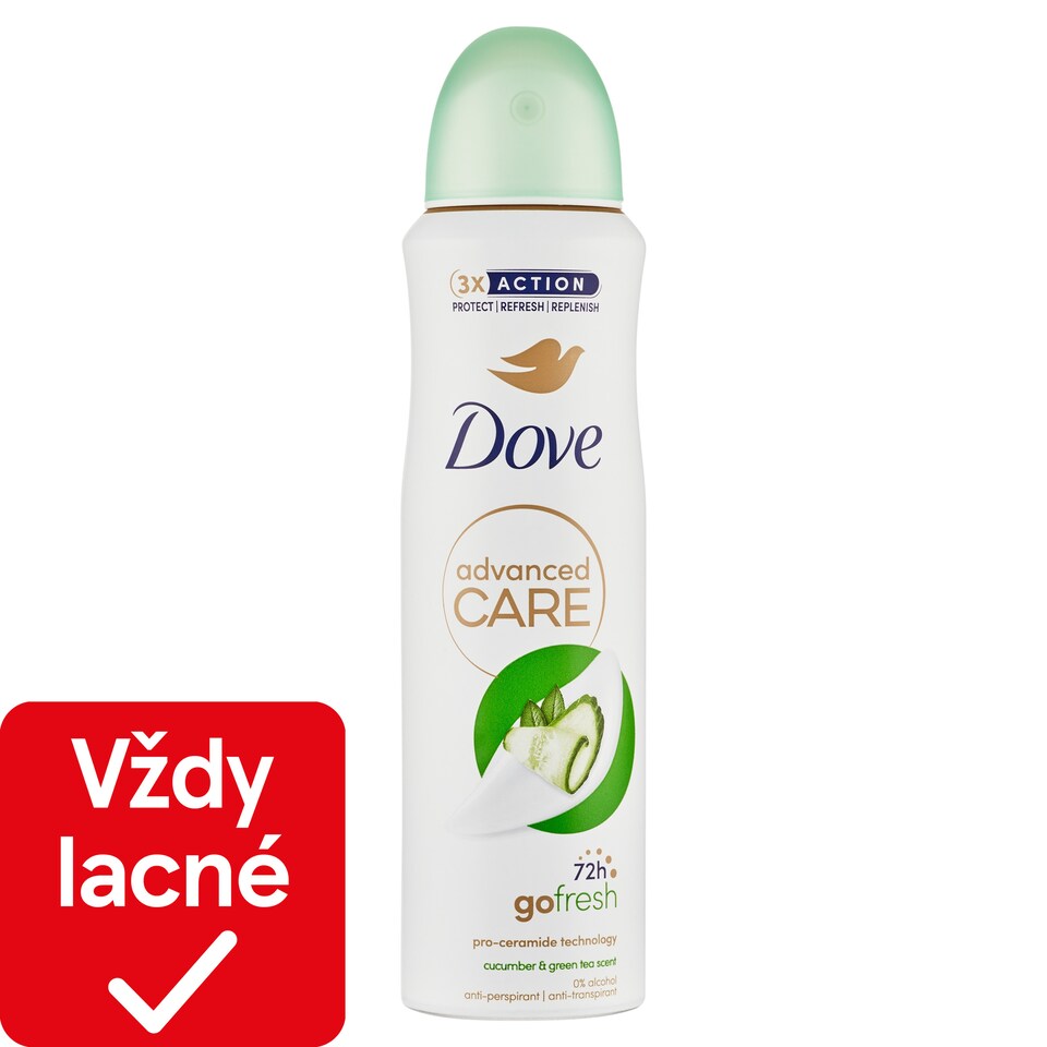 obrázok 1 z Dove Advanced Care Cucumber&Green Tea Antiperspirant sprej 150 ml