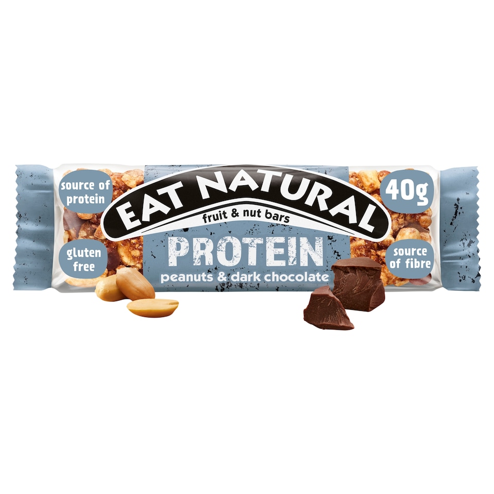 image 1 of Eat Natural Protein Fruit & Nut Bars - Peanuts & Dark Chocolate 40g