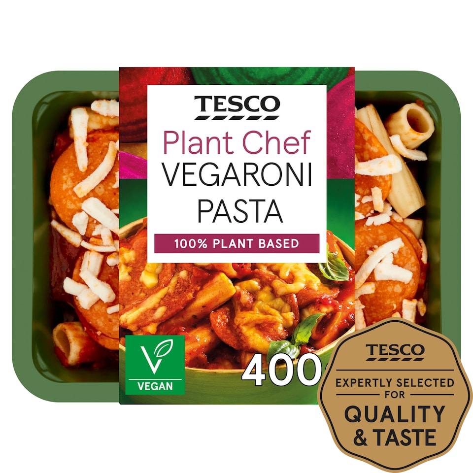 Tesco Plant Chef Vegaroni Pasta 400G