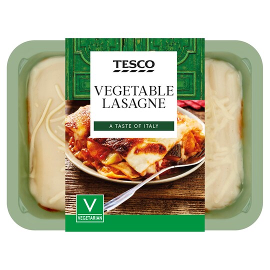 Tesco Italian Vegetable Lasagne 450G Tesco Groceries