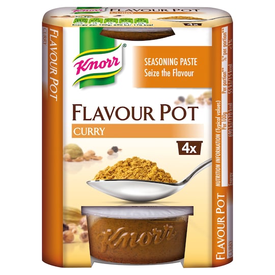 Knorr Curry Flavour Pot 4 X 23G Tesco Groceries