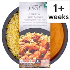 Tesco Finest Chicken Tikka Masala And Pilau Rice 450G