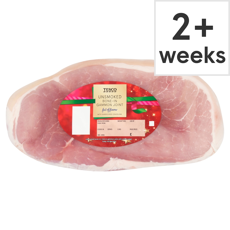 Tesco Unsmoked Gammon Joint Bone In