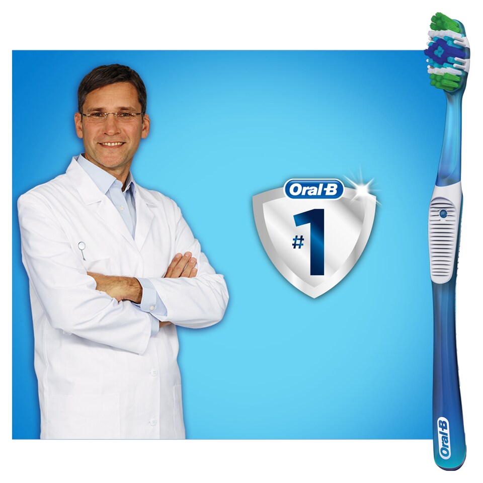 Obrázek 1 pro produkt Oral-B Complete 5 Way Clean Středně Měkký Manuální Zubní Kartáček 2 Ks
