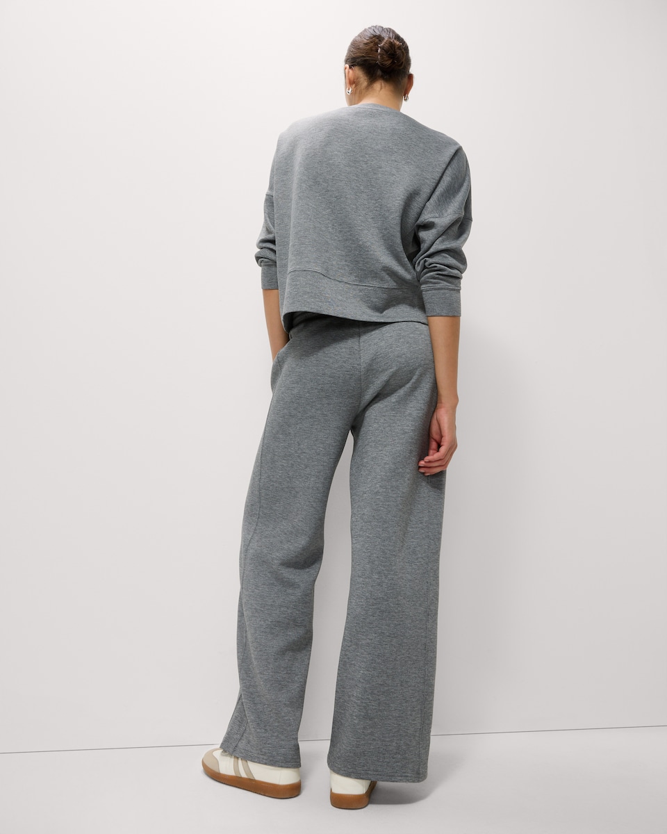 image 1 of F&F Boxy Long Sleeved Top in Grey