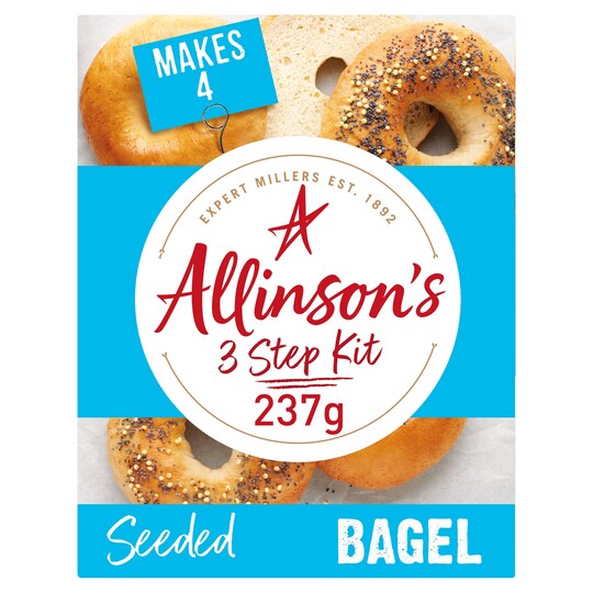 Allinson's 3 Step Kit Seeded Bagels 237G Tesco Groceries