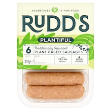 Rudds Plnt/Bsd 6 Meatfree Sausages 270G