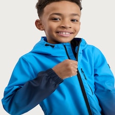 F&F Boys Ombre Hooded Zip Up Jacket in Blue