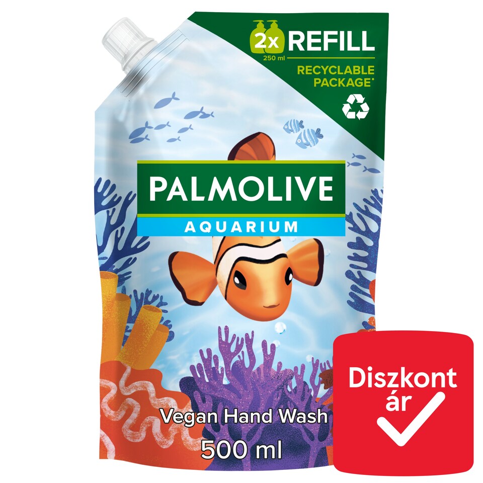 Palmolive Aquarium folyékony szappan utántöltő 500 ml  1. kép