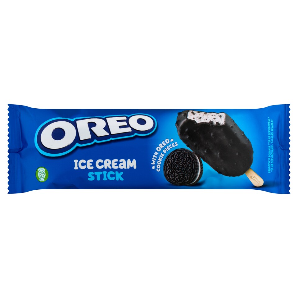 Oreo vaníliaízű jégkrém vaníliás töltelékkel töltött kakaós kekszdarabkákkal 90 ml  1. kép