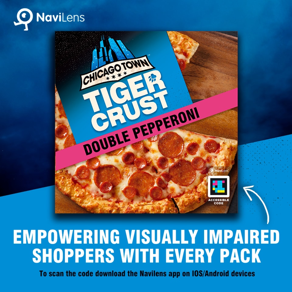 image 1 of Chicago Town Tiger Crust Pizza - Double Pepperoni 320g