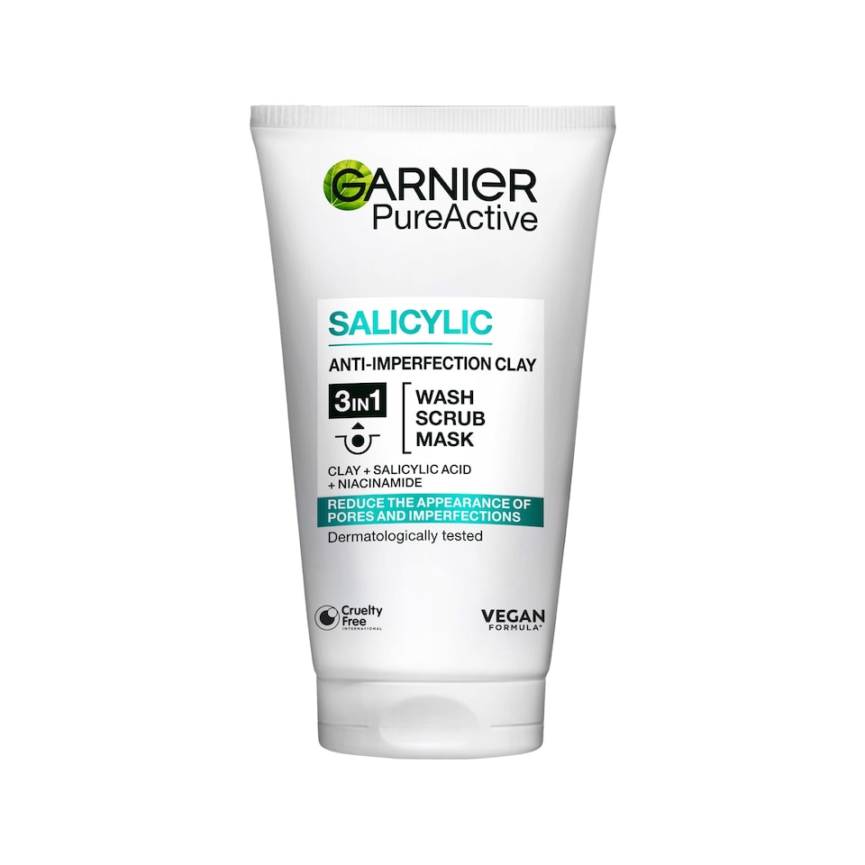 image 1 of Pure Active 3In1 Clay Mask Scrub Wash 150Ml