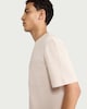 image 2 of F&F Pure Cotton Pocket Oversized Fit T-Shirt in Stone