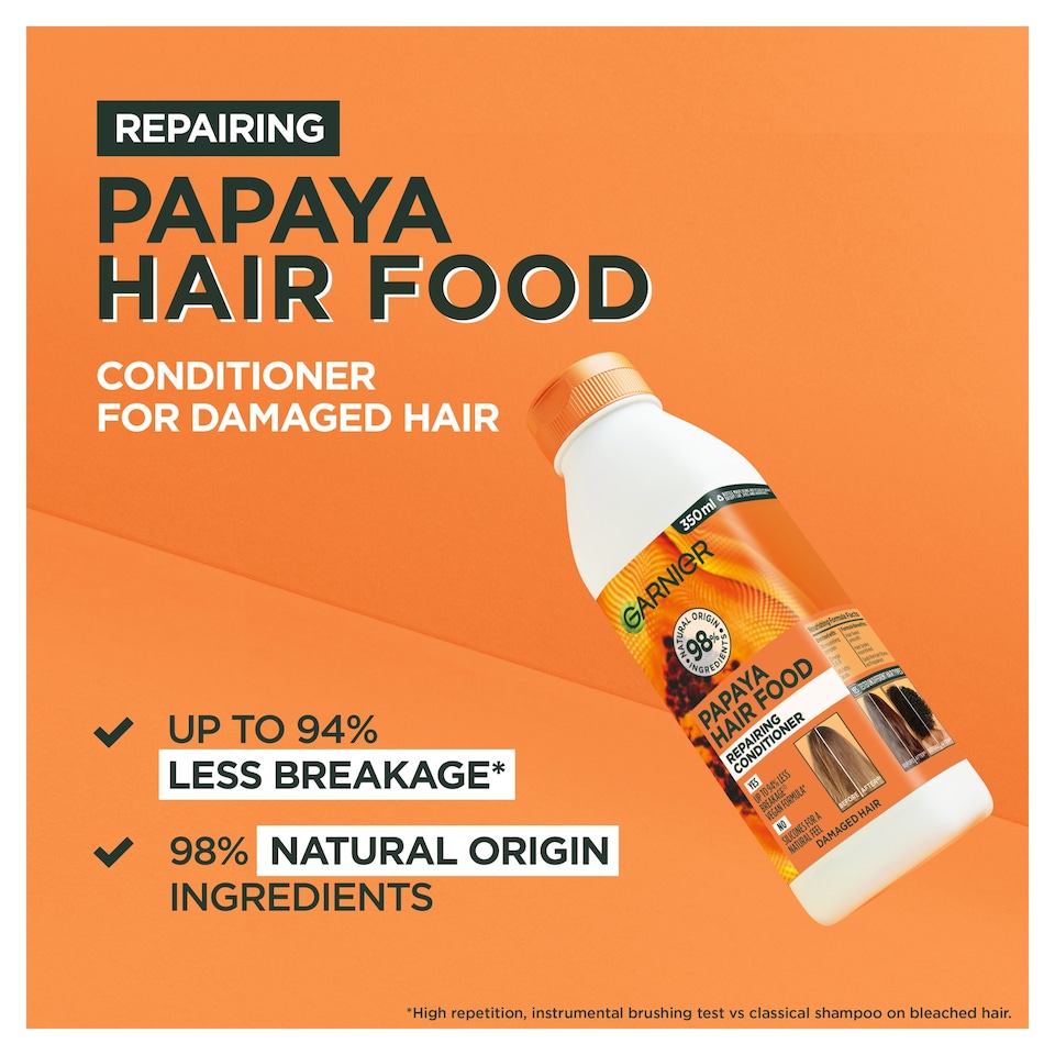 image 1 of Garnier Ultimate Blends Hair Food Papaya Conditioner 350ml