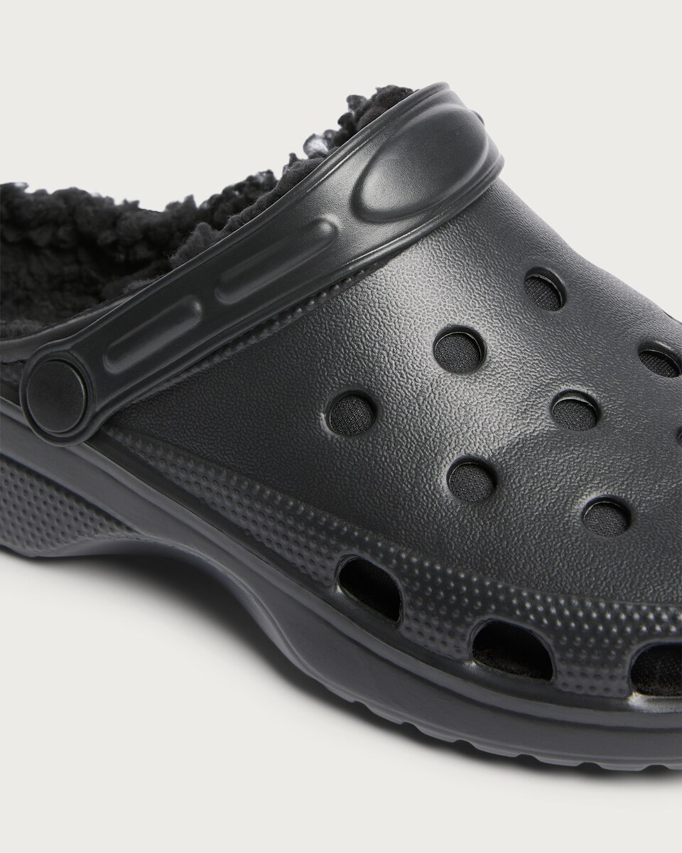 image 1 of F&F Borg Lined Clogs in Black