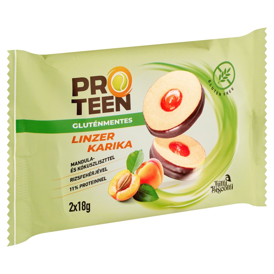 ProTeen gluténmentes linzer karika 2 x 18 g (36 g)  1. kép