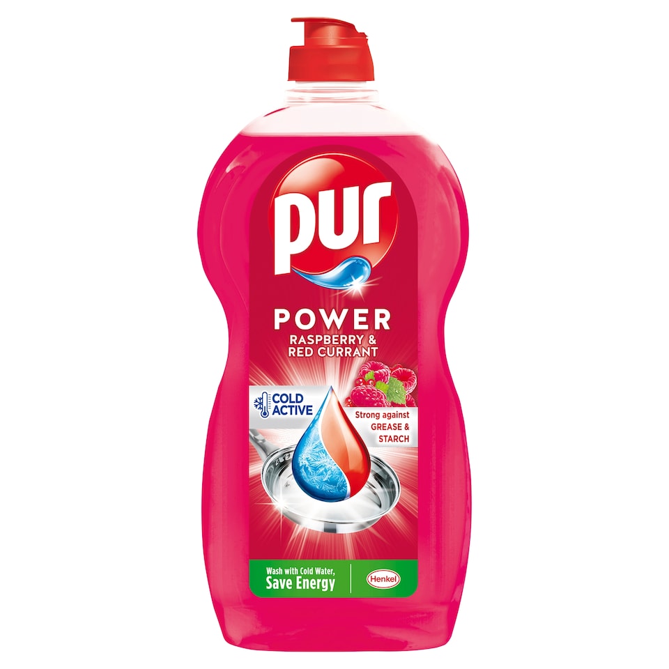 Pur Power Raspberry & Red Currant Čistiaci prostriedok na ručné umývanie riadu 1200 ml