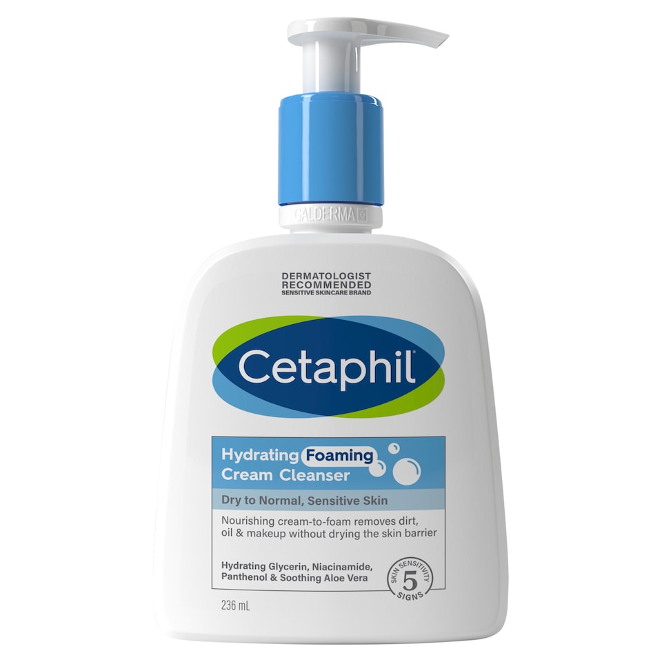 image 1 of Cetaphil Hydrating Foaming Cream Cleanser 236ml