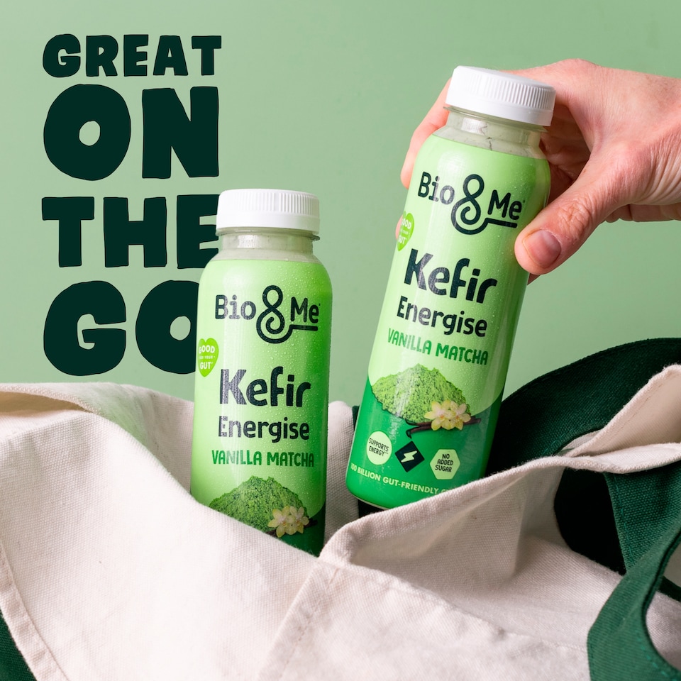 image 1 of Bio&Me Natural Energy Matcha Vanilla Kefir Drink 280ml 