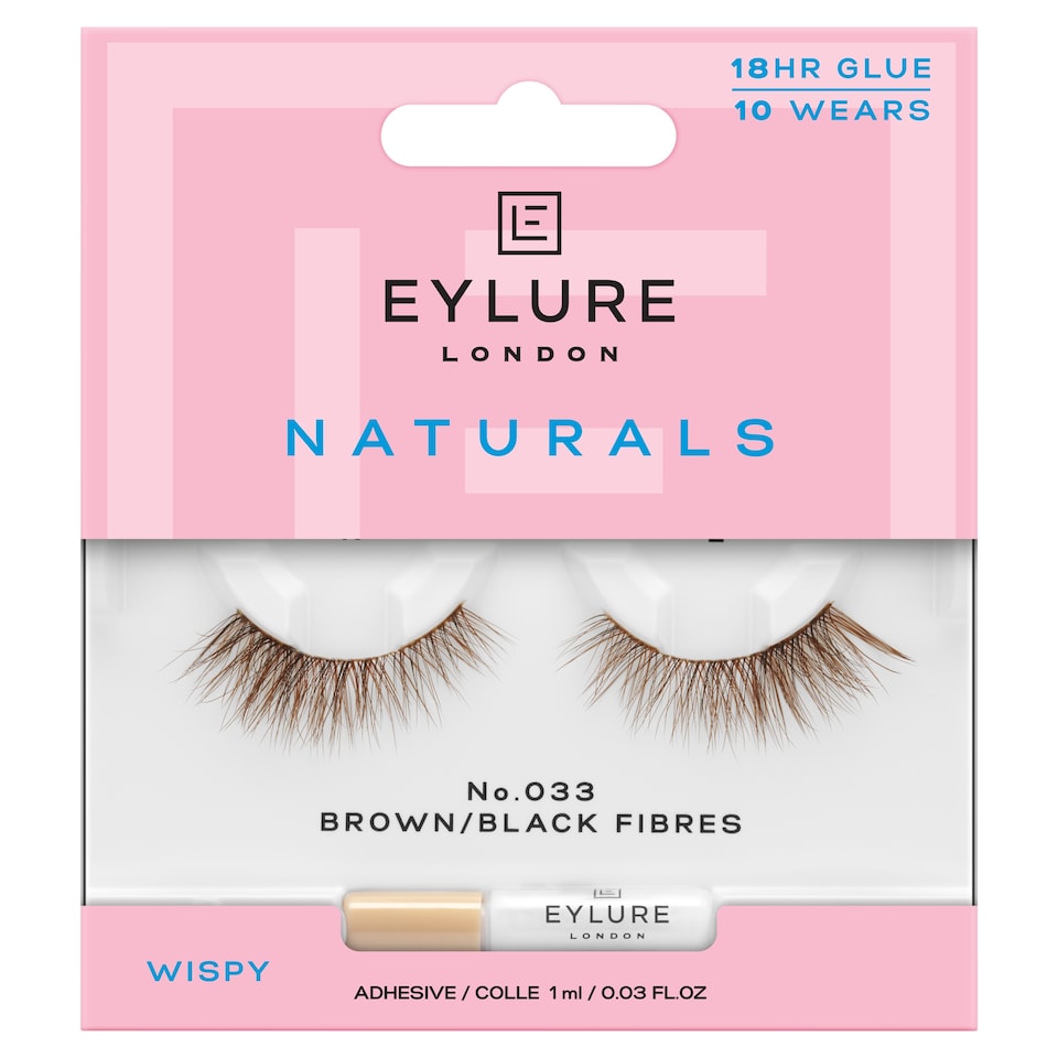  Eylure Naturals No.033 Wispy Brown/Black Fibres Lashes