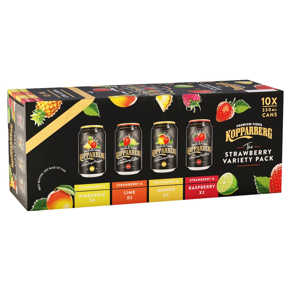 Kopparberg Strawberry Variety Pack 10 X 330Ml