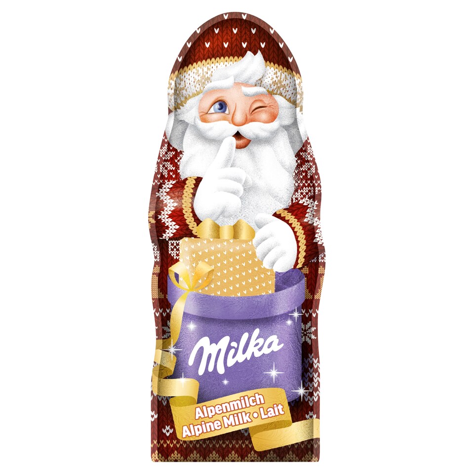 Obrázek 1 pro produkt Milka Santa dutá figurka limitovaná edice, mléčná čokoláda 90g